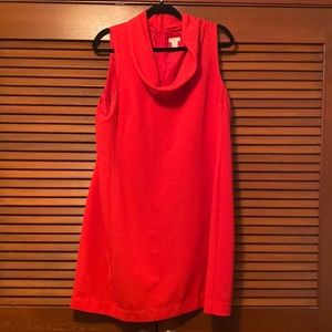 Beautiful Red J. Crew Cowl Neck Mini Dress size XL